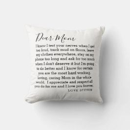 Beste mama Love Letter van Son Personalized Kussen
