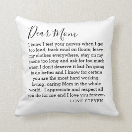 Beste mama Love Letter van Son Personalized Kussen