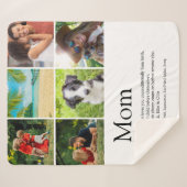 Beste mama, mama, mama, Definitie 6 Foto Collage Sherpa Deken (Voorkant (horizontaal))
