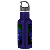 Beste mama met blauwe achtergrond waterfles  (Achterkant)