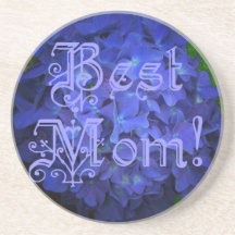 Beste mama met blauwe achtergrond