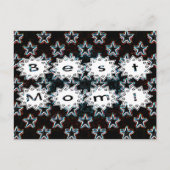Beste mama met Neon Stars Briefkaart (Voorkant)