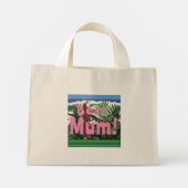 Beste mama! mini tote bag (Achterkant)