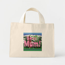 Beste mama! mini tote bag