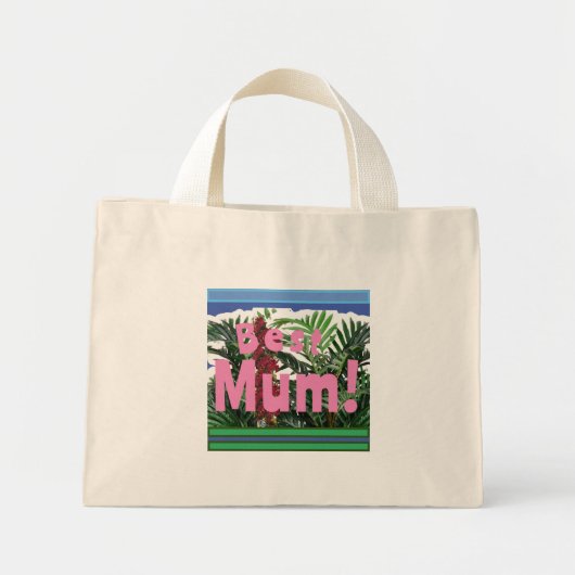 Beste mama! mini tote bag (Voorkant)