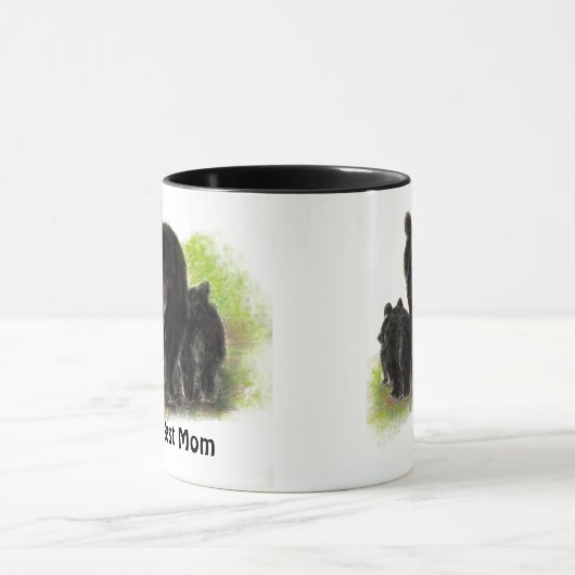 Beste mama, moeder, stut, zwarte Beer Mok (Midden)