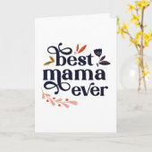 Beste mama-Moederdag kaart (Gele Bloem)