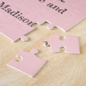 Beste mama Moederdag Letter Fun Pink Typografie Legpuzzel (Zijkant)