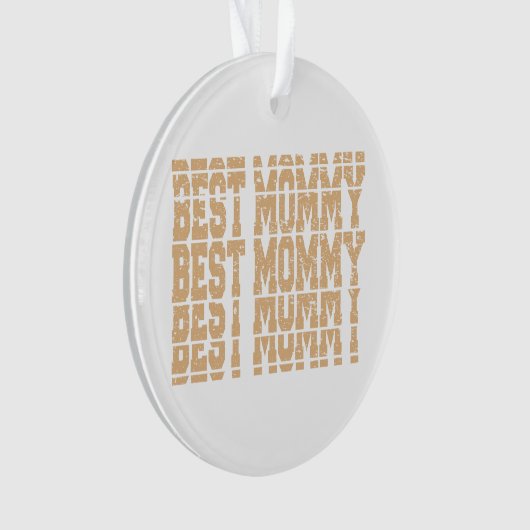 Beste mama, moederdag ornament (voorkant)