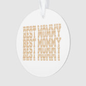 Beste mama, moederdag ornament (voorkant)