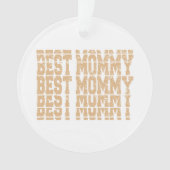 Beste mama, moederdag ornament (voorkant)