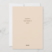 Beste mama. Moederdag voor bloemetjesbekisting Feestdagenkaart (Achterkant)