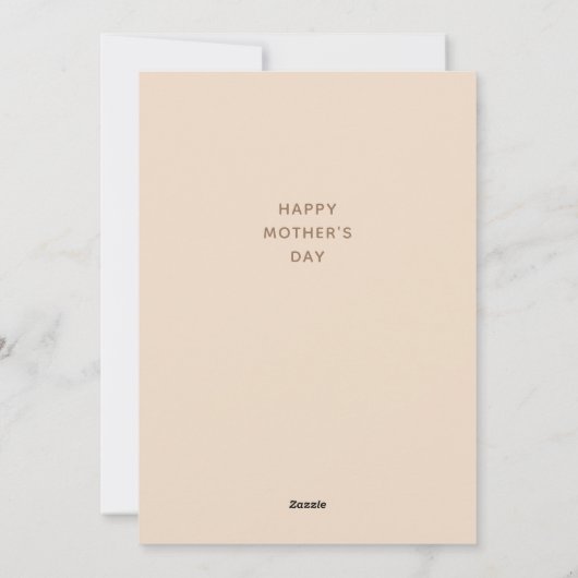 Beste mama. Moederdag voor bloemetjesbekisting Feestdagenkaart (Achterkant)