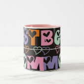 Beste mama Mokken. Tweekleurige Koffiemok (Center)