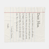 Beste mama Notitieboek Letter Best Mam Moederdag Fleece Deken (Voorkant (Horizontaal))