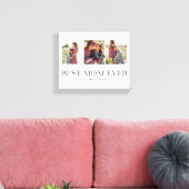 Beste mama ooit | 3-Foto-Moederdag-hart Canvas Afdruk (Insitu (Woonkamer))
