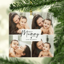 Beste mama ooit 4 foto collage gepersonaliseerd