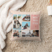 Beste mama ooit 5 Foto Moederdag Collage Kussen (Deken)