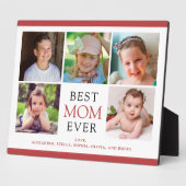Beste mama ooit 5 Foto's Moederdag Fotoplaat (Zijkant)