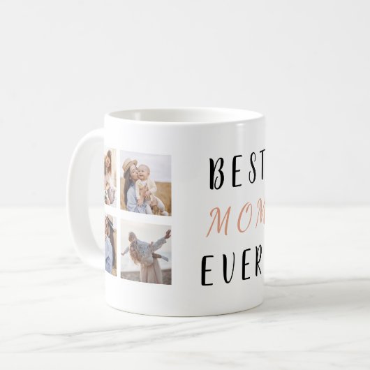 Beste mama ooit | 5 Vierkante Mok koffie-foto's (Voorkant links)