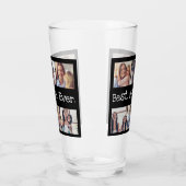 Beste mama ooit 6 Foto Collage Black en White Glas (Links)