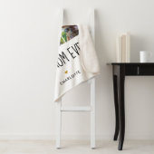 Beste mama ooit 6 Foto Collage Gold Heart Sherpa Deken (In situ)