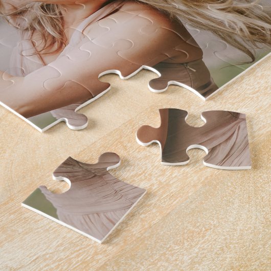 Beste mama ooit | Aangepast bericht en Kind fotoco Legpuzzel (Zijkant)