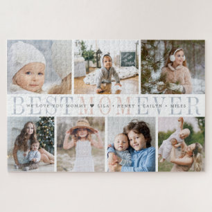 Beste mama ooit Aangepast bericht en Kind fotoco Legpuzzel
