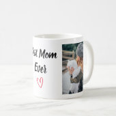 Beste mama ooit, aangepaste foto-Mok, Moederdag af Koffiemok (Voorkant rechts)