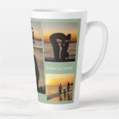 Beste mama ooit aangepaste fotocadeau latte mok (Rechts)