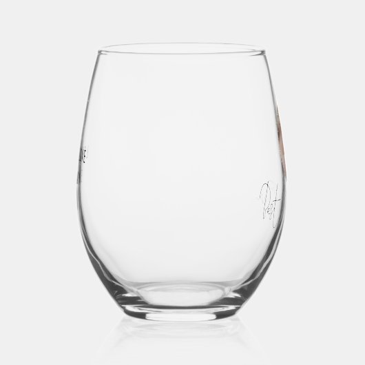 Beste mama ooit aangepaste fotoscriptnaam wijnglas zonder voet (Rechts)