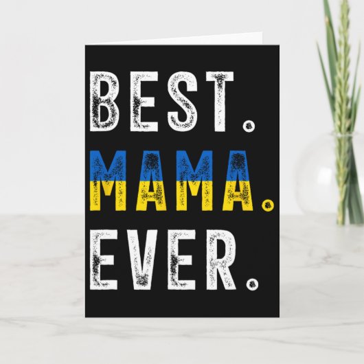 Beste mama ooit! Beste Oekraïense moeder Kaart (Voorkant)
