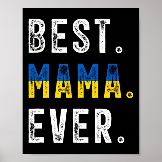 Beste mama ooit! Beste Oekraïense moeder  Poster (Voorkant)