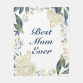 Beste mama ooit |  blauwe Moederdag Fleece Deken (Voorkant)