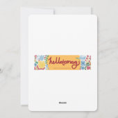 Beste mama ooit bloemenhart midden-eeuw lieveheers feestdagenkaart (Achterkant)