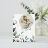 Beste Mama Ooit - Bloemige Pastelkaart voor Mama Kaart (Staand voorkant)