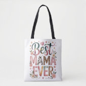 Beste Mama Ooit Boho Bloem Tas (Voorkant)