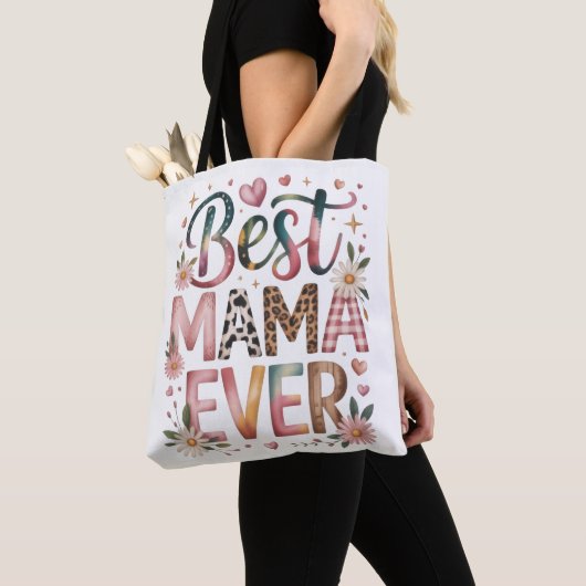 Beste Mama Ooit Boho Bloem Tas (Dichtbij)