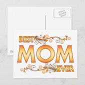 Beste mama ooit briefkaart (Voorkant / Achterkant)