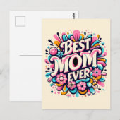 Beste mama ooit briefkaart (Voorkant / Achterkant)