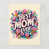 Beste mama ooit briefkaart (Voorkant)