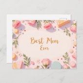 Beste mama ooit briefkaart (Voorkant / Achterkant)