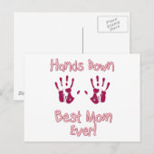 Beste mama ooit briefkaart (Voorkant / Achterkant)