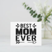 Beste mama ooit! briefkaart (Staand voorkant)
