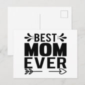 Beste mama ooit! briefkaart (Voorkant / Achterkant)
