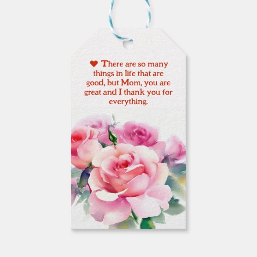 Beste mama ooit cadeaulabel (Achterkant)