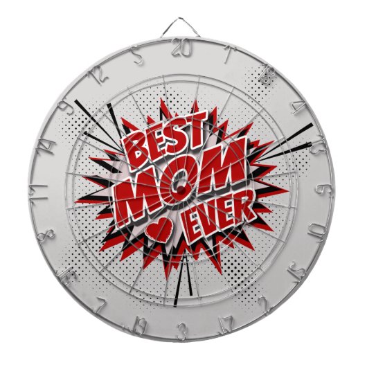 Beste mama ooit dartbord (Voorkant)