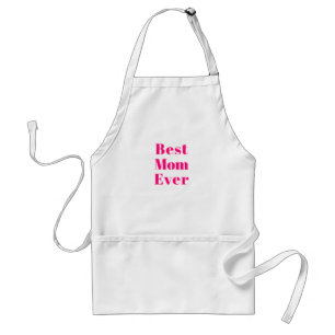 Beste mama ooit een roze moderne typografie schatt standaard schort