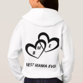 Beste mama ooit -Elegante harten  (Achterkant)