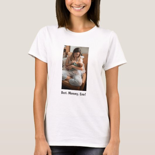 Beste mama ooit! Familiefoto T-shirt (Voorkant)